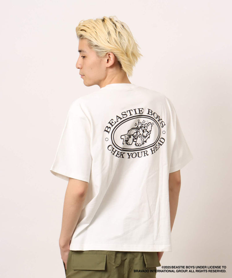 atmos x Beastie Boys 25th Anniversary "Check Your Head" T-shirt with bold front album artwork and Brooklyn Dust Music design on the back.