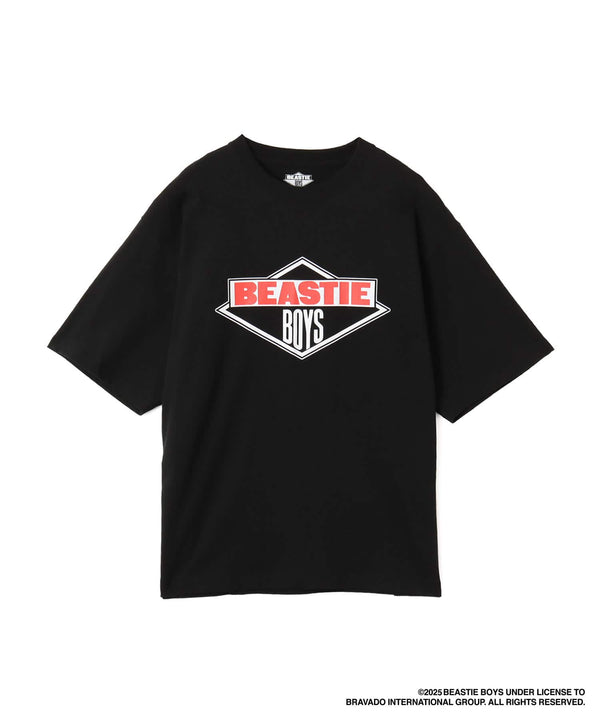 atmos x Beastie Boys short-sleeve T-shirt with Licensed to Ill Tour flyer graphics and Eric Haze’s iconic logo.
