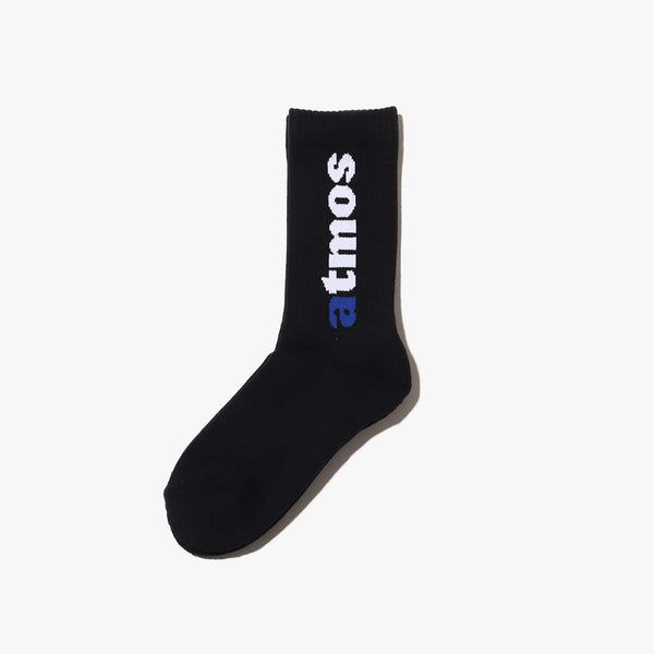 atmos Classic Logo Socks in monotone with large jacquard logo and cushioned sole.