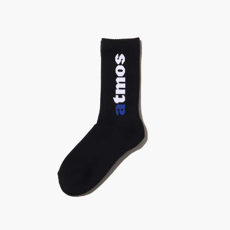 atmos Classic Logo Socks in monotone with large jacquard logo and cushioned sole.