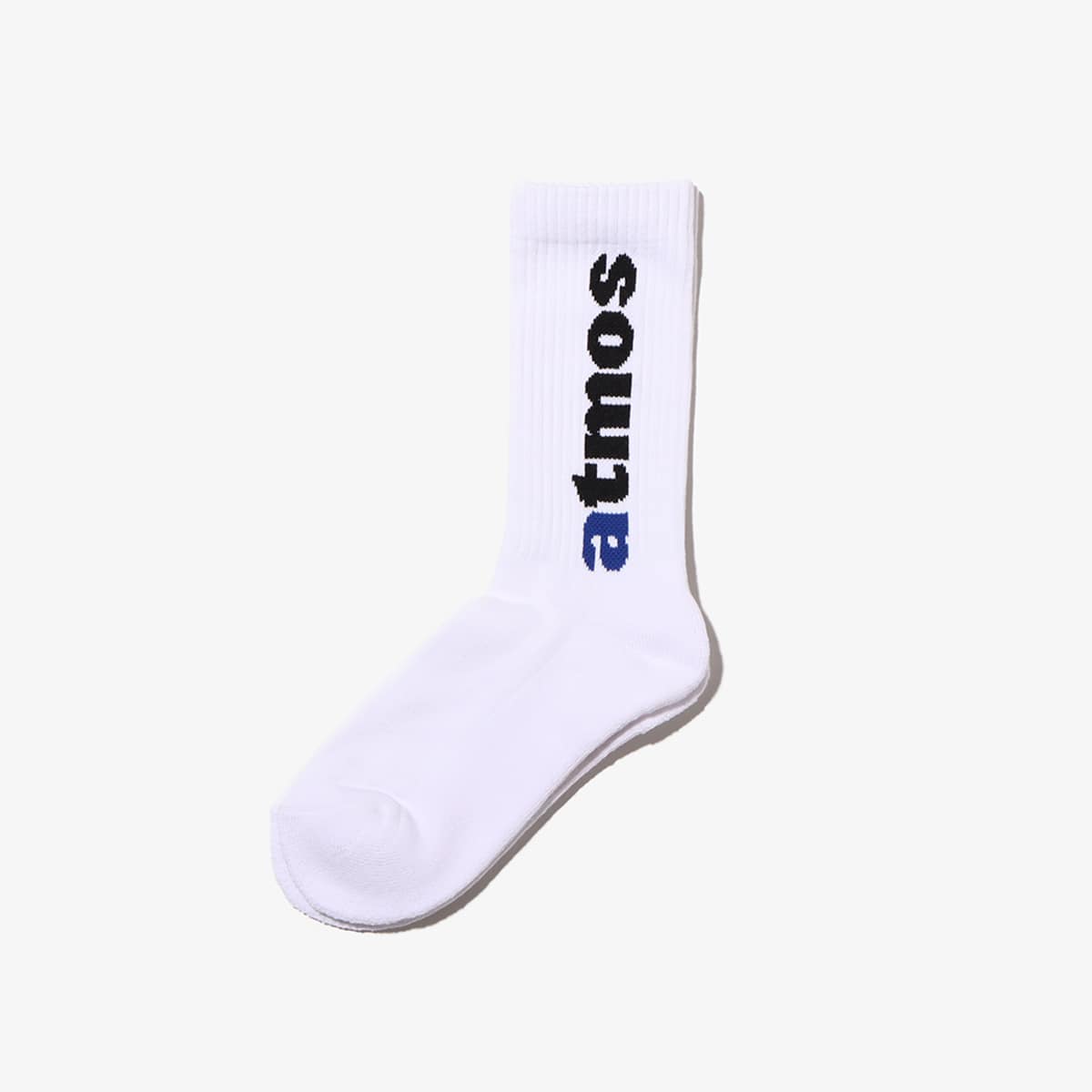 atmos Classic Logo Socks in monotone with large jacquard logo and cushioned sole.