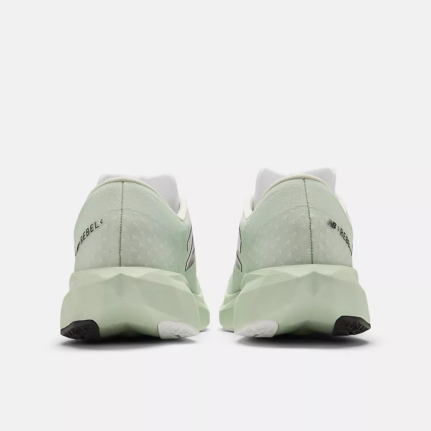 FuelCell Rebel v4 running shoe featuring a streamlined mesh upper and responsive FuelCell midsole.