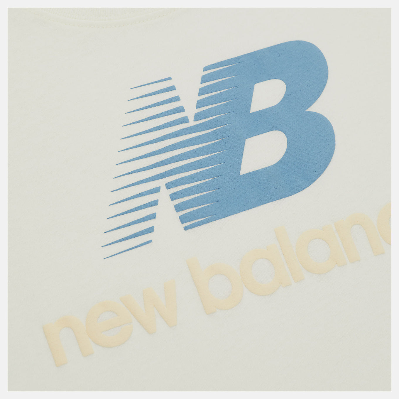 New Balance MADE in USA graphic T-shirt with stacked logo print on front