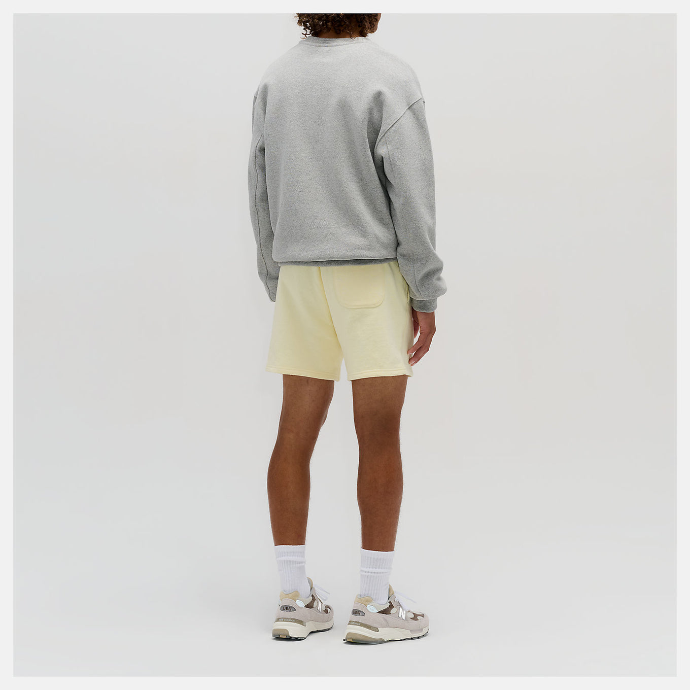 MADE in USA Crew sweatshirt made from heavyweight French terry with ribbed cuffs, hem, and embroidered patch logo.