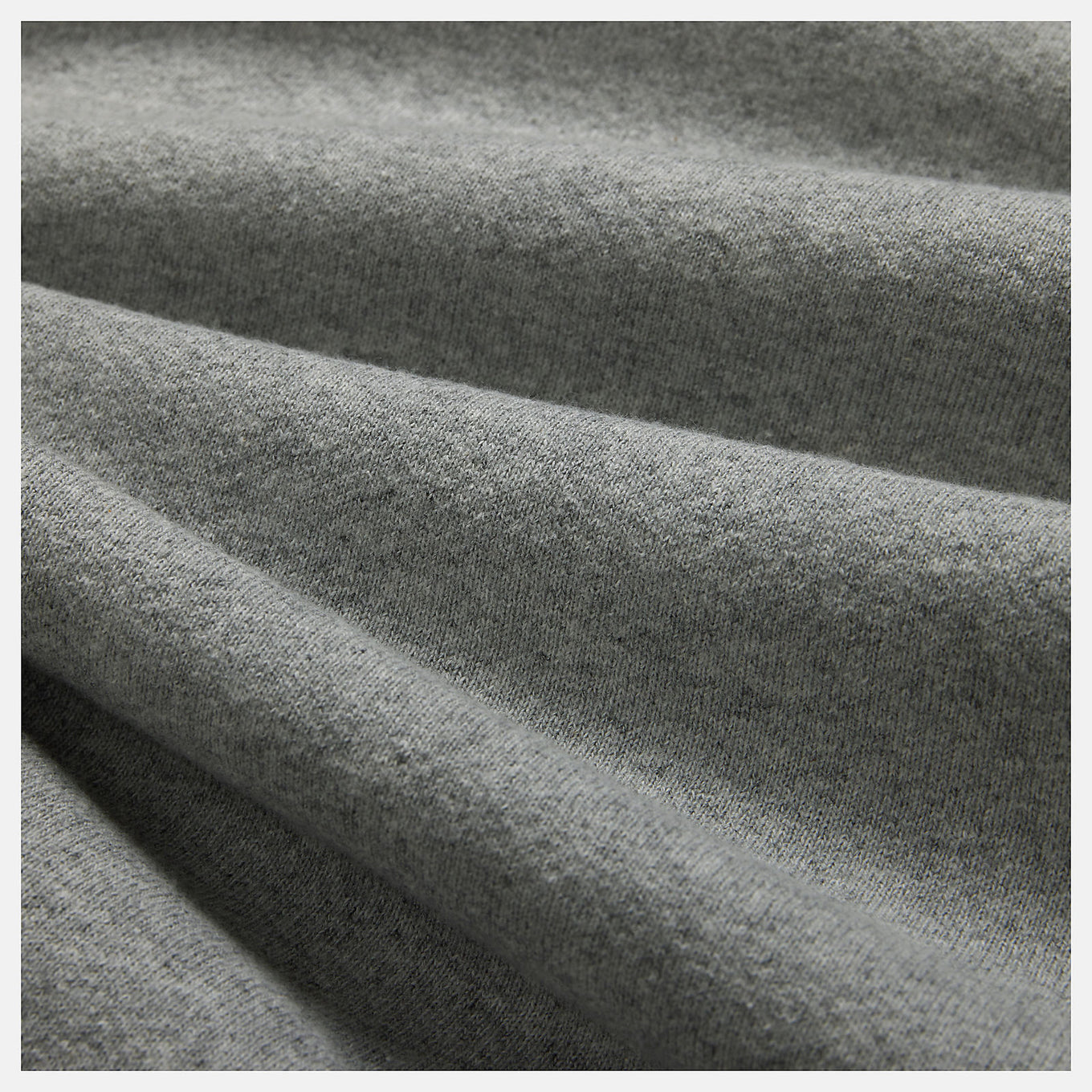 MADE in USA Crew sweatshirt made from heavyweight French terry with ribbed cuffs, hem, and embroidered patch logo.