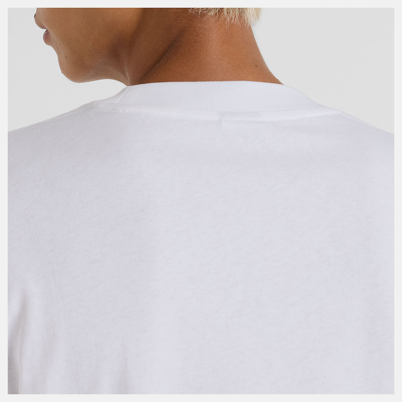 Debut x New Balance artist t-shirt with Greek architecture and basketball-inspired line drawings by Jorge Espinoza