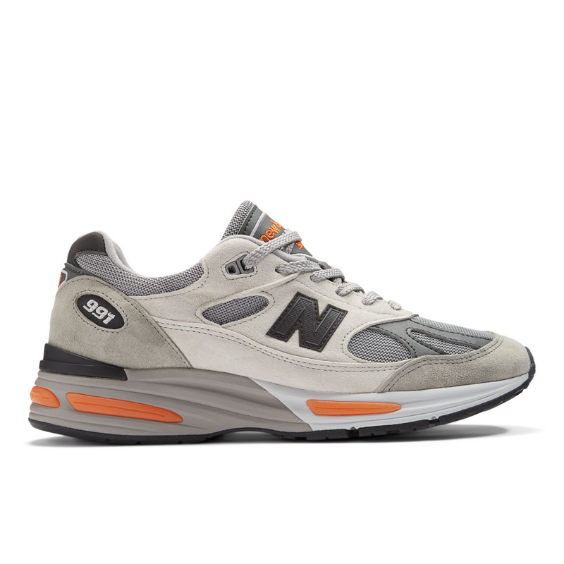 New Balance Made in USA 990v6 sneaker with a streamlined suede and mesh upper, FuelCell cushioning, and a modern grey colorway.
