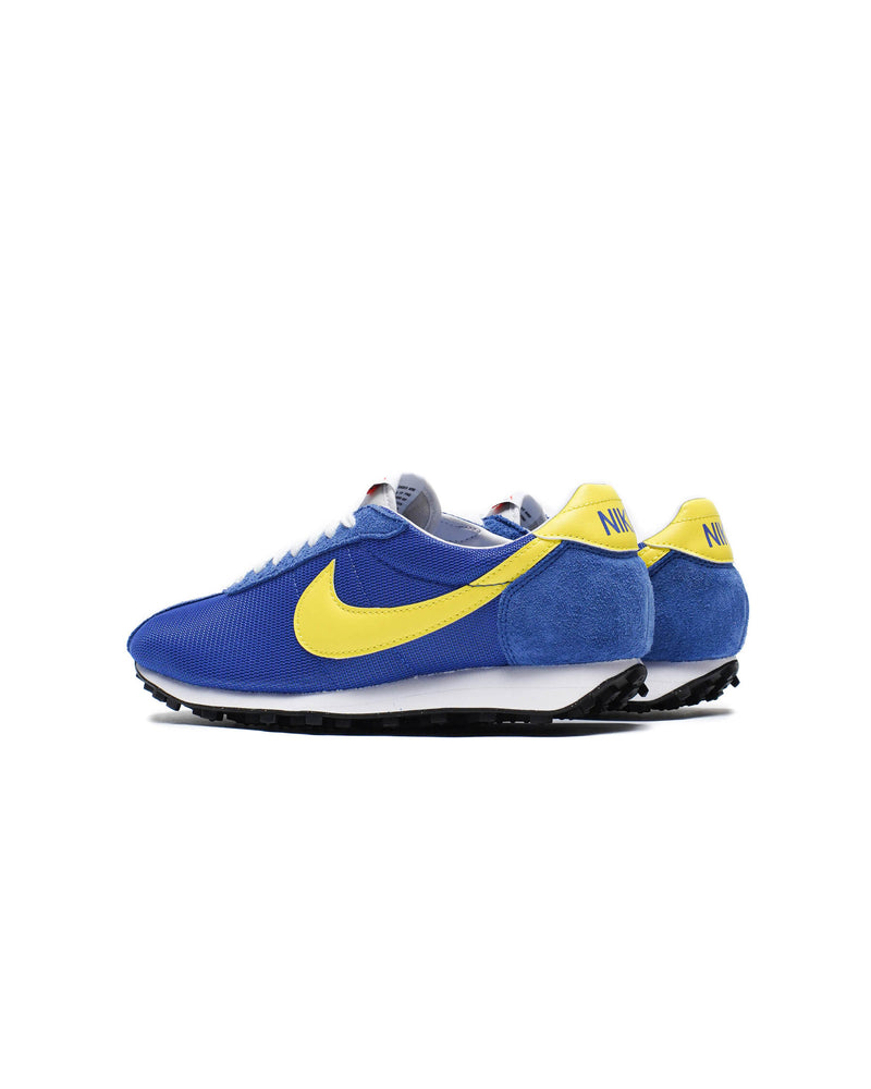 Nike LD-1000 retro running shoe in Game Royal and Opti Yellow with flared heel and Waffle sole