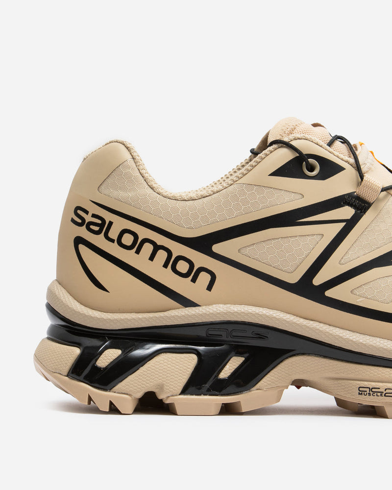 SALOMON XT-6 GTX Safari/Safari/Black trail shoe with GORE-TEX membrane, SensiFit™ construction, OrthoLite® insole, and Mud Contagrip® outsole