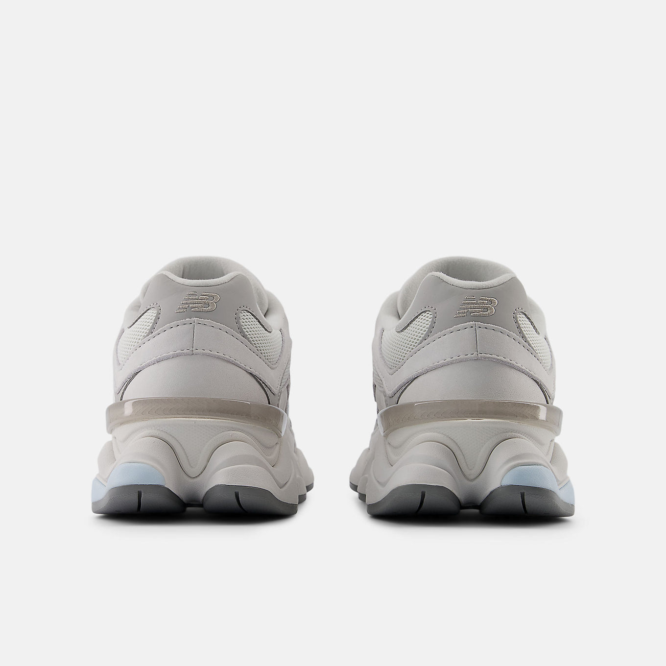 New Balance 9060 showcasing futuristic design with expanded sway bars and sculpted pod midsole.