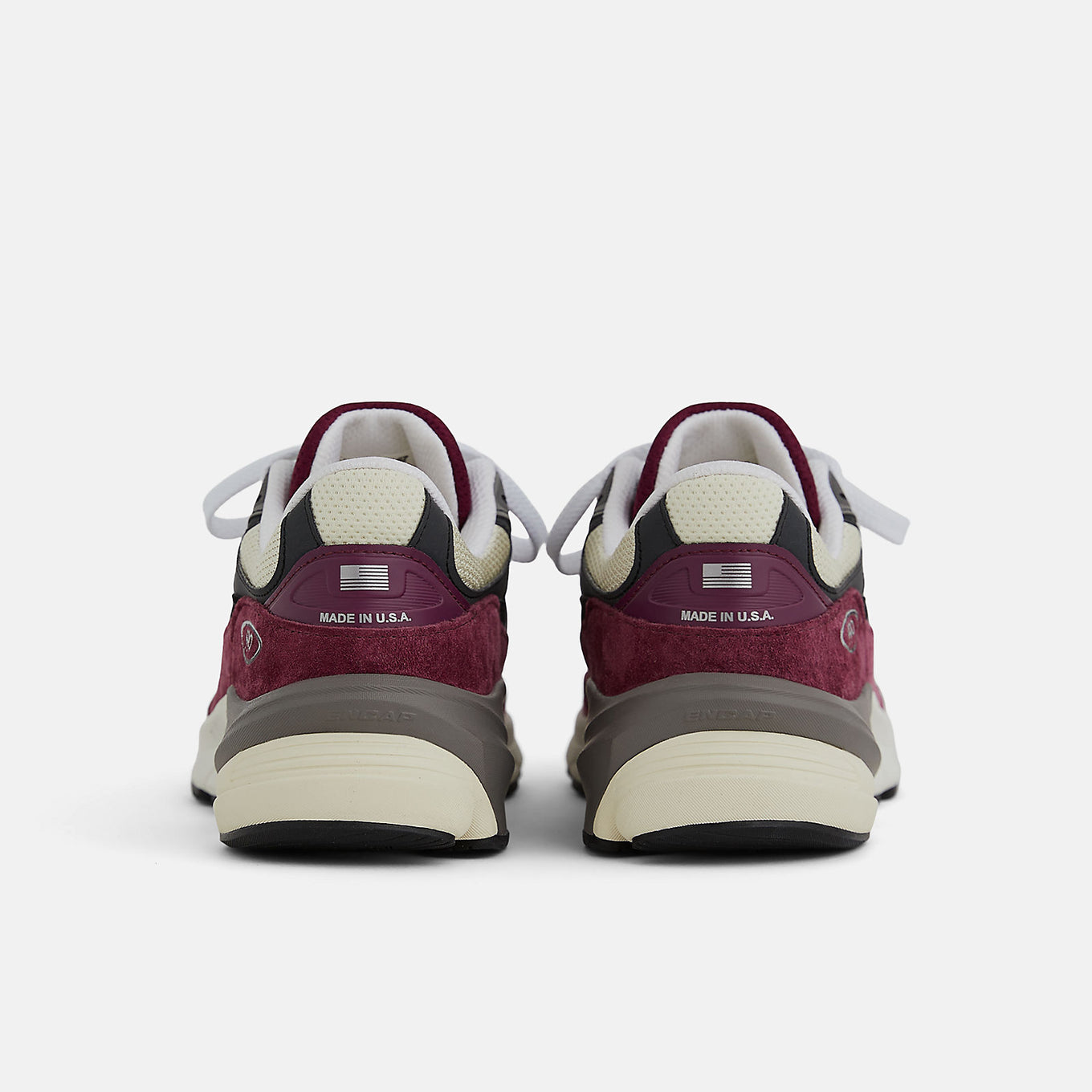 New Balance Made in USA 990v6 sneaker with a streamlined suede and mesh upper, FuelCell cushioning, and a modern grey colorway.