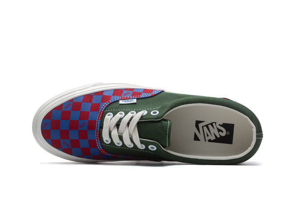 BMX-inspired low-top shoes with seasonal color palette, canvas and checkerboard screen-print design, full-grain leather padded collar, gloss-finished higher sidewalls, and Sola Foam All-Day-Comfort insole.


