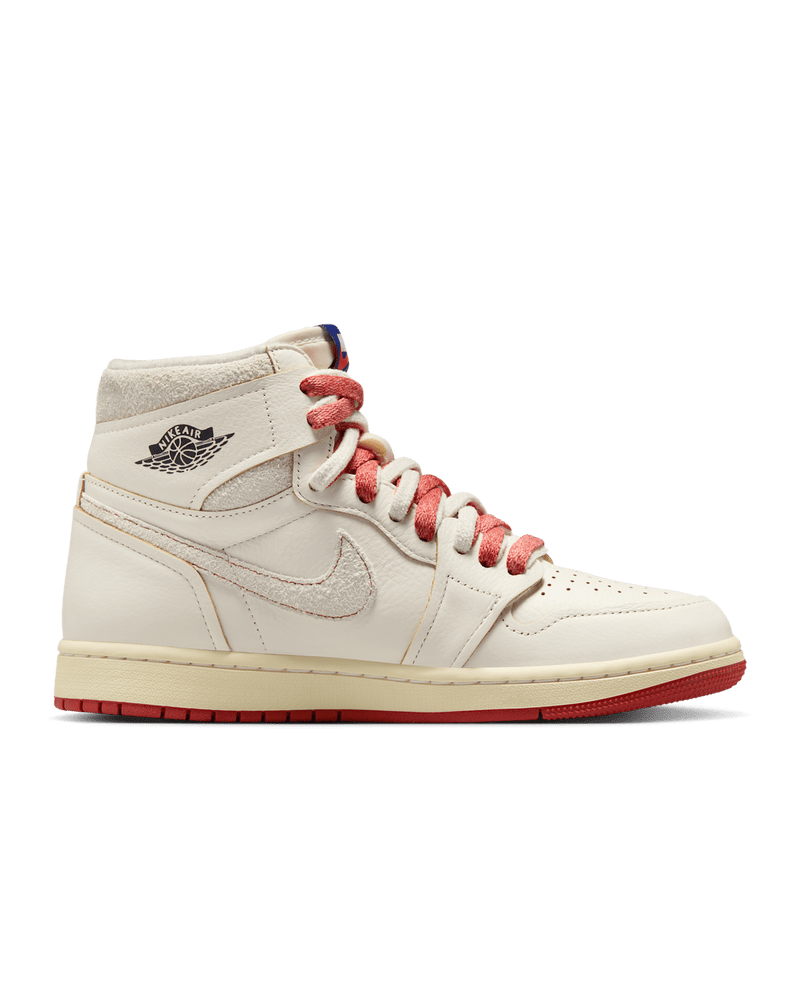 Air Jordan 1 "Rare Air" sneakers with suede Swooshes and Deep Royal Blue “NIKE AIR” label, honoring original AJ1 sample imperfections.