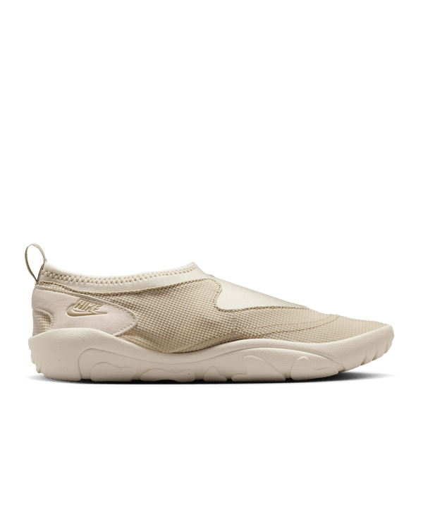 Aqua Turf sneakers in Desert Khaki and Light Orewood Brown with stretchy textile upper and full-length rubber outsole, designed for water-friendly traction.