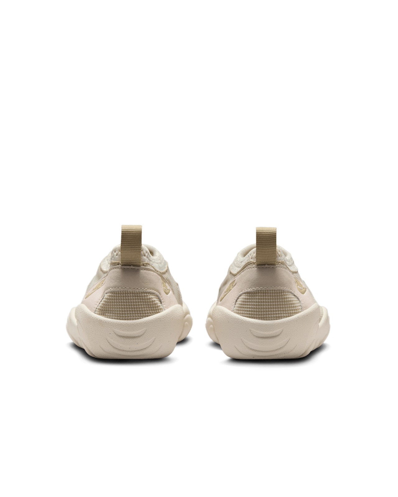 Aqua Turf sneakers in Desert Khaki and Light Orewood Brown with stretchy textile upper and full-length rubber outsole, designed for water-friendly traction.