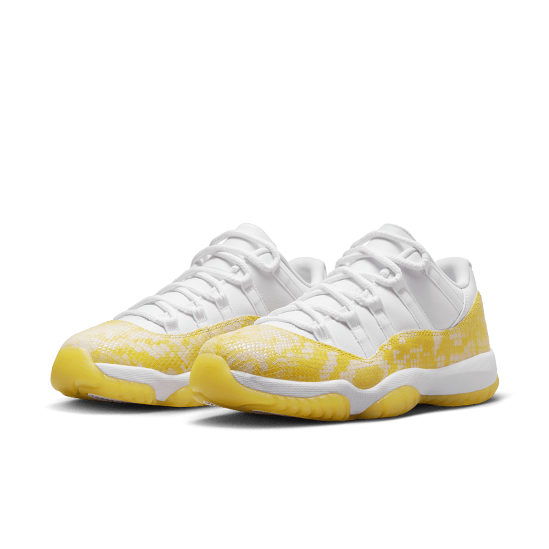 Nike WMNS Air Jordan 11 Retro Low shoe in WHITE/TOUR YELLOW-WHITE