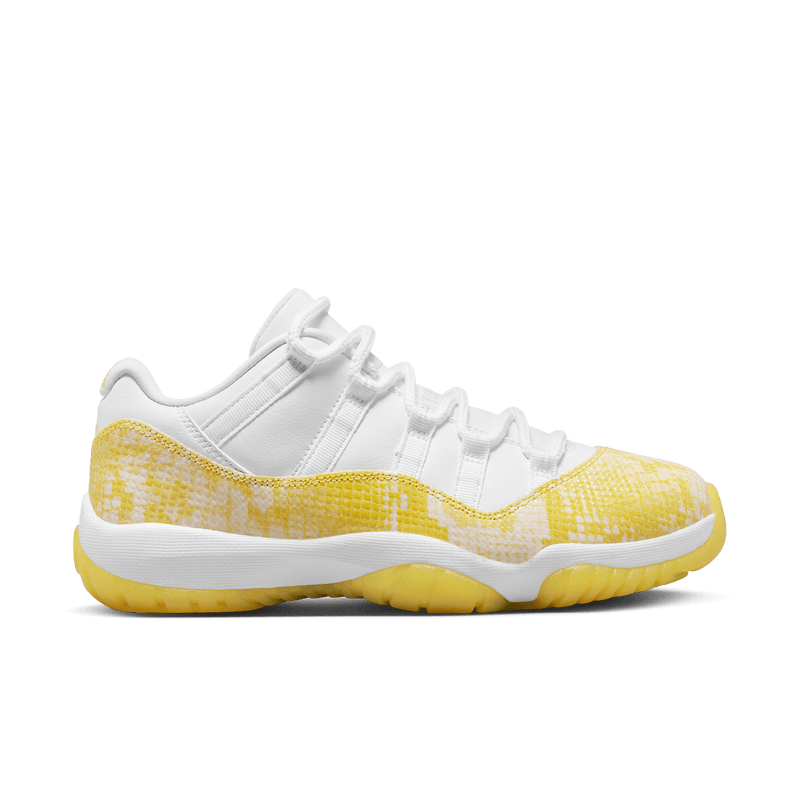 Nike WMNS Air Jordan 11 Retro Low shoe in WHITE/TOUR YELLOW-WHITE