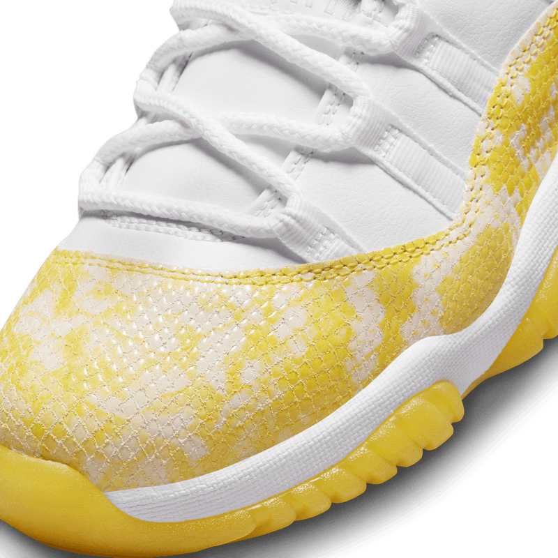 Nike WMNS Air Jordan 11 Retro Low shoe in WHITE/TOUR YELLOW-WHITE