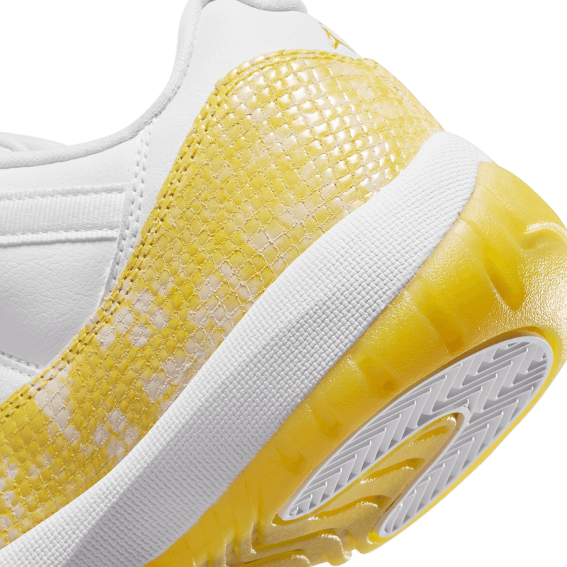 Nike WMNS Air Jordan 11 Retro Low shoe in WHITE/TOUR YELLOW-WHITE