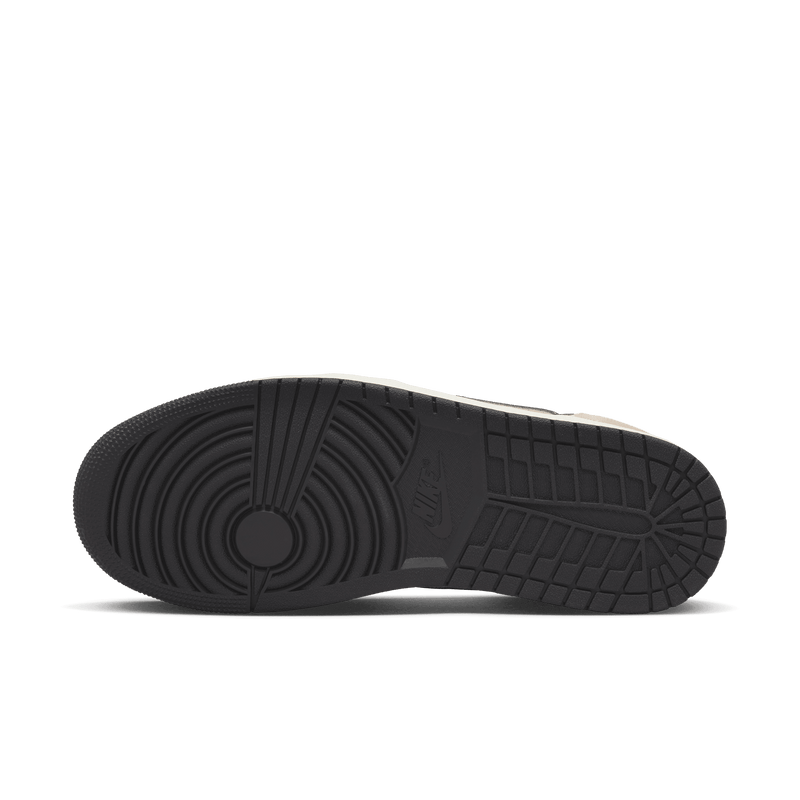 Nike Air Jordan 1 Retro Low OG EX shoe in WHITE/COCONUT MILK-LT OREWOOD BRN-BLACK