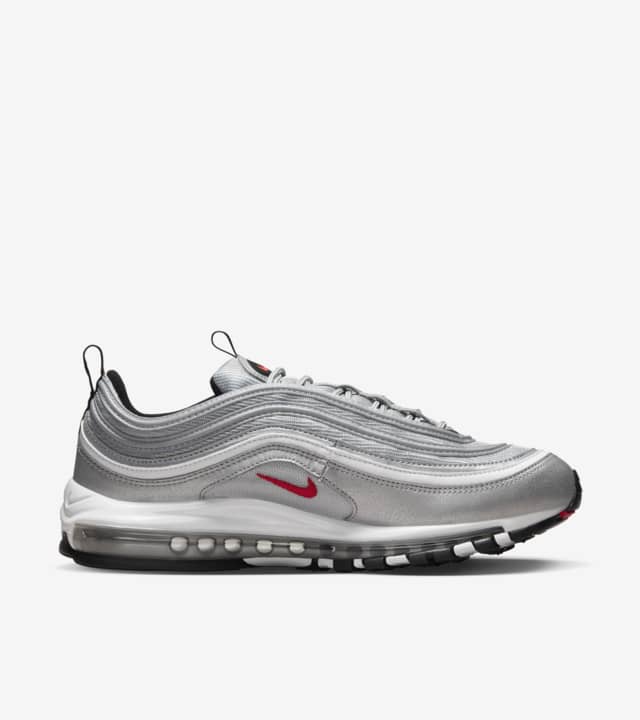 Air Max 97 OG shoe - Nostalgic design with vibrant colors and a wavy mesh pattern.