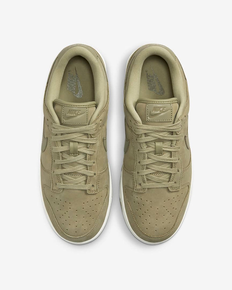 Nike Women's Dunk Low Premium MF shoe in NEUTRAL OLIVE/NEUTRAL OLIVE-SAIL