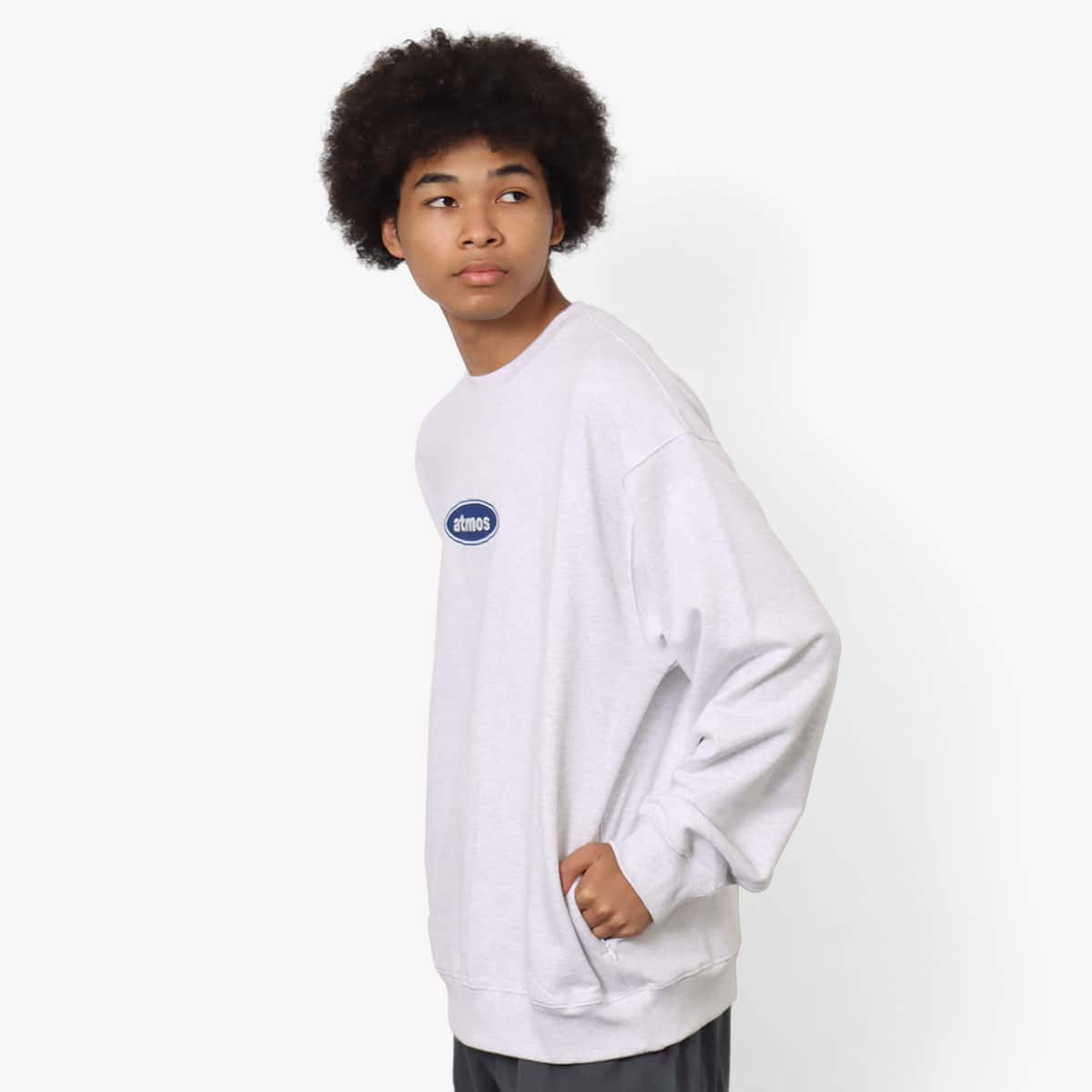 ATMOS OVAL LOGO CREWNECK SWEATSHIRT
